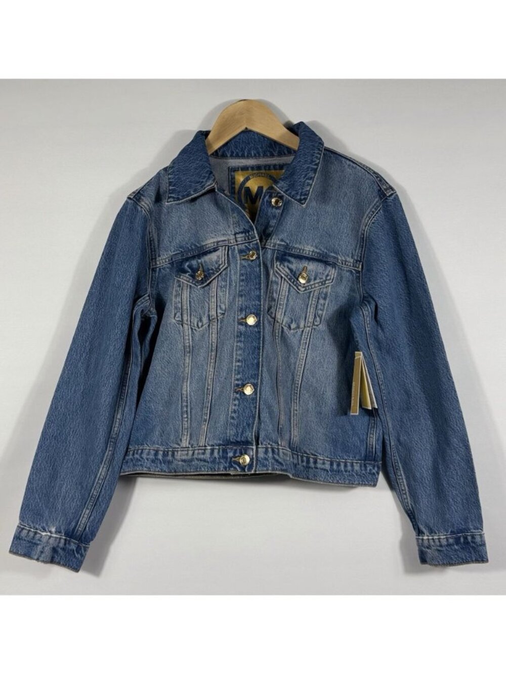 NEW MICHAEL Michael Kors Women's M Cropped Denim Jacket NWT $155